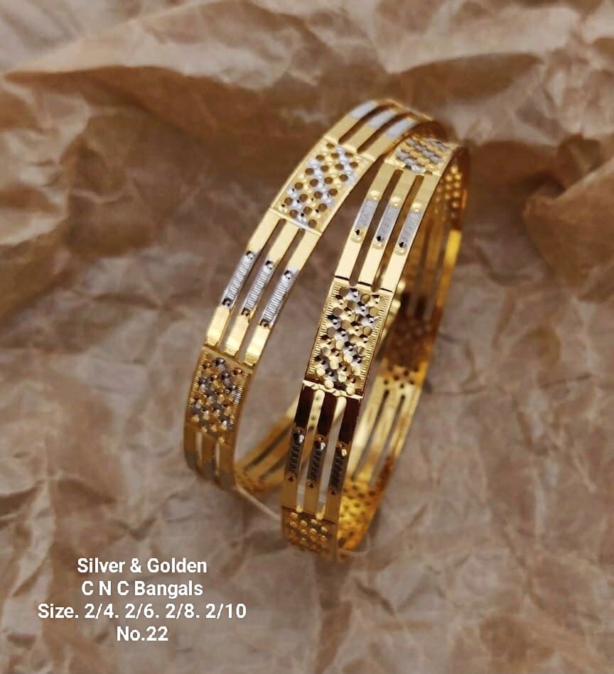 Silver And Golden Fancy Designer Bangles Catalog

